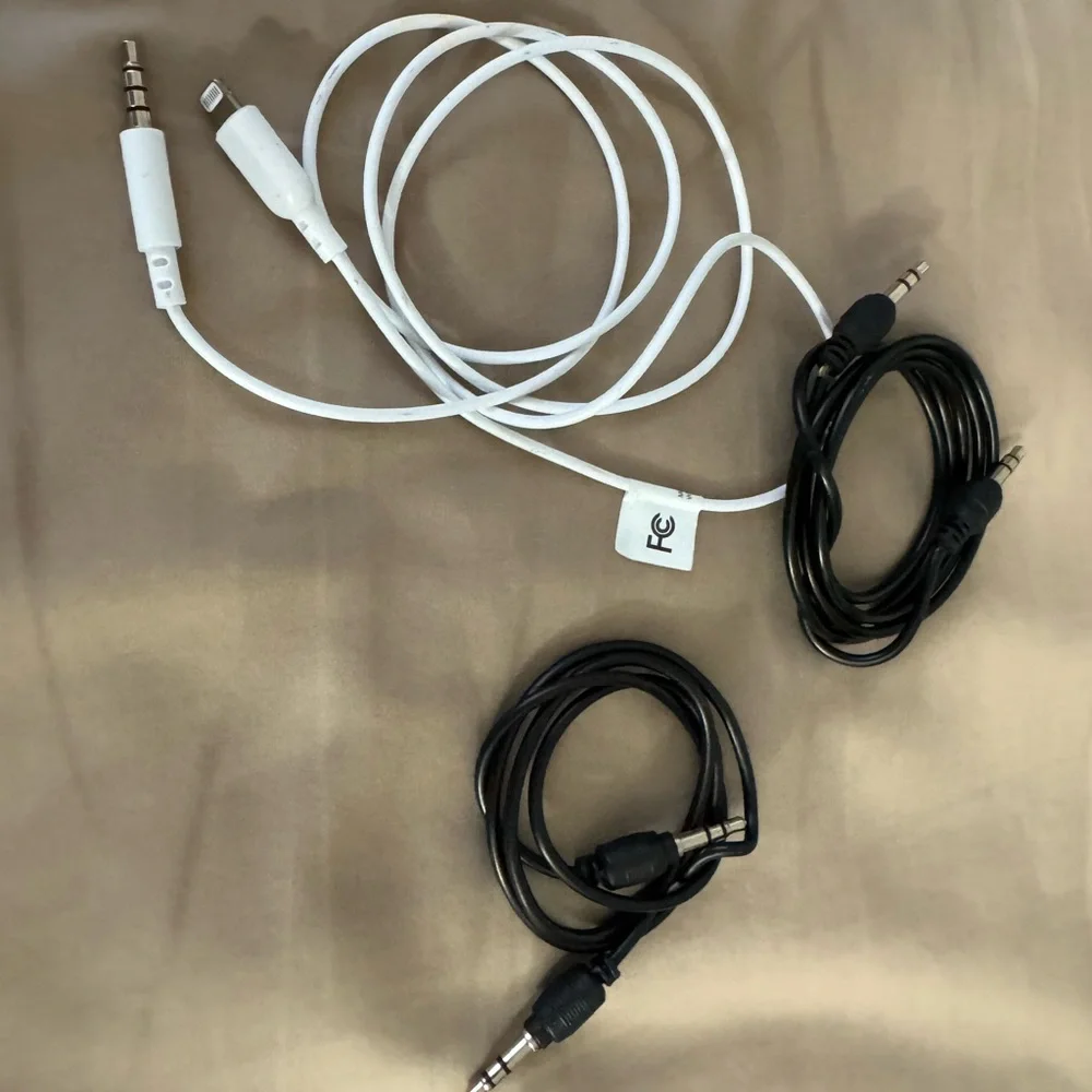 White Audio Adapter Cable